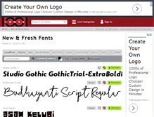 Tablet Screenshot of 1001fonts.com