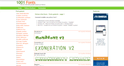 Desktop Screenshot of 1001fonts.fr