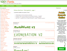 Tablet Screenshot of 1001fonts.fr